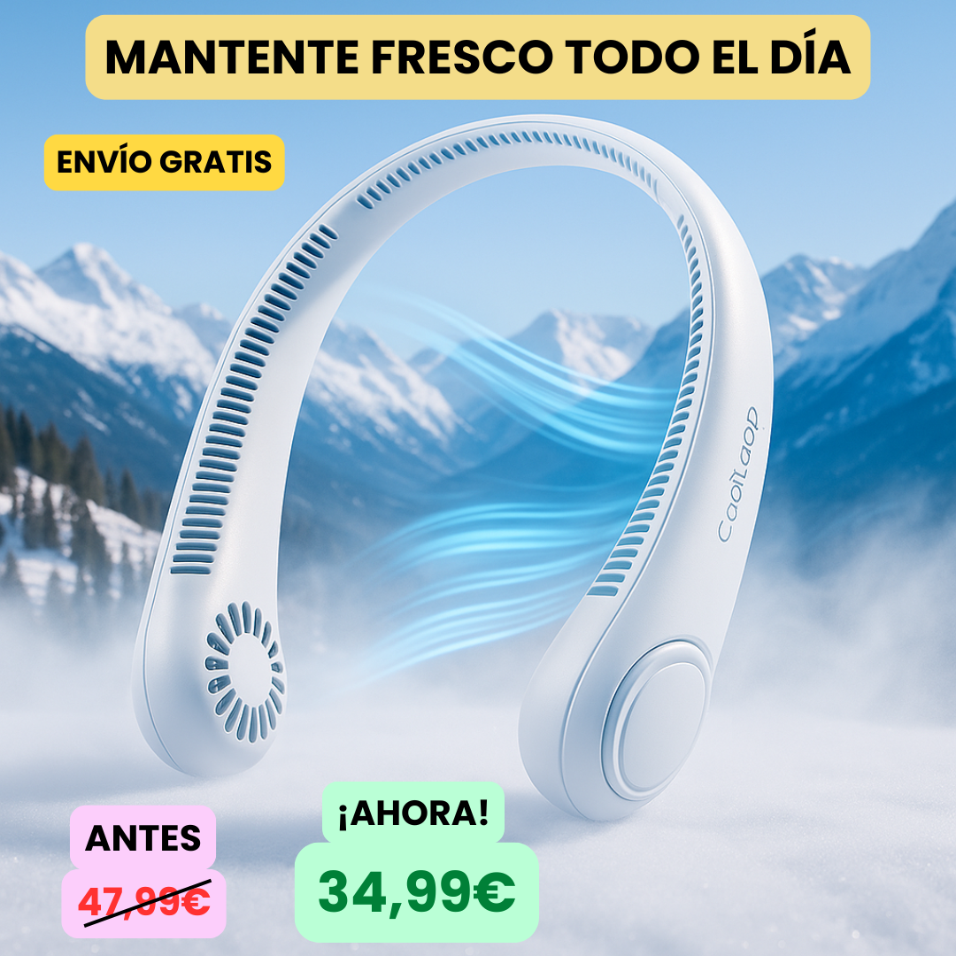 FreshFan - Ventilador de cuello portátil sin aspas