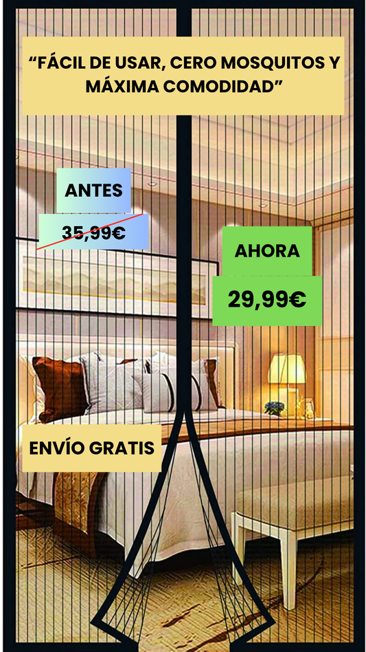 MosquiGO - Mosquitera magnética para puertas